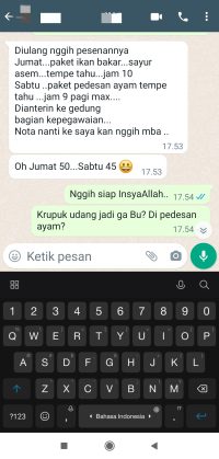 Testimoni Pelanggan Catering