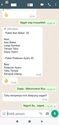 Testimoni Pelanggan Catering