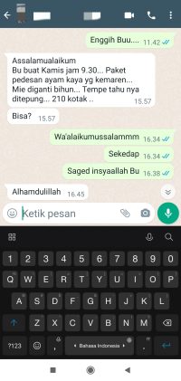 Testimoni Pelanggan Catering